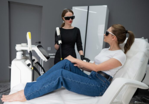 Laser treatment target areas